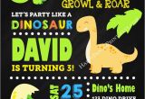 Dinosaurs Invitation for Birthday Dinosaur Birthday Invitation orderecigsjuice Info