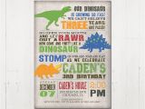 Dinosaurs Invitation for Birthday Kitchen Dining
