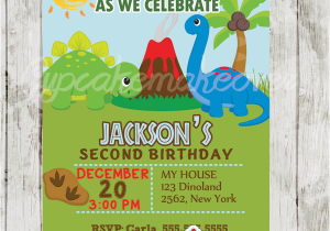 Dinosaurs Invitation for Birthday orange Dinosaur Baby Shower Invitation Boy Personalized
