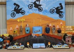 Dirt Bike Birthday Decorations Kara 39 S Party Ideas Dirt Bike Birthday Party Planning Ideas