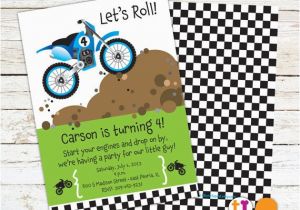 Dirt Bike Birthday Invitations Dirt Bike Birthday Party Invitations Boys by Tbonesquid On