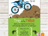 Dirt Bike Birthday Invitations Dirt Bike Birthday Party Invitations Boys