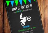 Dirt Bike Birthday Invitations Dirt Bike Birthday Party Invitations by Arodgersdesigns On