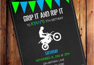 Dirt Bike Birthday Invitations Dirt Bike Birthday Party Invitations by Arodgersdesigns On