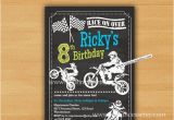 Dirt Bike Birthday Invitations Dirt Bike Invitation Motocross Birthday Invitation for Any