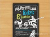 Dirt Bike Birthday Invitations Dirt Bike Invitation Motocross Birthday Invitation for Any