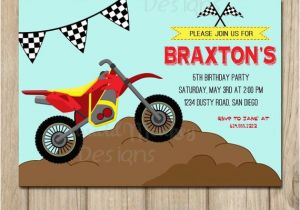 Dirt Bike Birthday Invitations Dirt Bike Invitation Motorcycle Invitation Dirt Bike