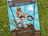 Dirt Bike Birthday Invitations Dirt Bike Party Invitation Motorbike Party Motocross Party