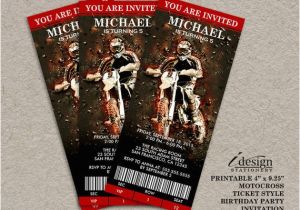 Dirt Bike Birthday Invitations Motocross Birthday Party Invitation Dirt Bike Birthday