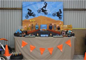 Dirt Bike Birthday Party Decorations Kara 39 S Party Ideas Dirt Bike themed Birthday Party with