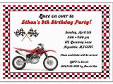 Dirt Bike Birthday Party Invitations Dirt Bike Birthday Party Invitations Red Dirt Bike