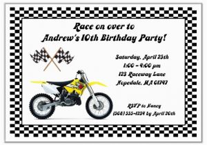 Dirt Bike Birthday Party Invitations Dirt Bike Birthday Party Invitations Yellow Dirt Bike