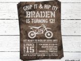 Dirt Bike Birthday Party Invitations Dirt Bike Invite Personalized Printable by Print4yourself