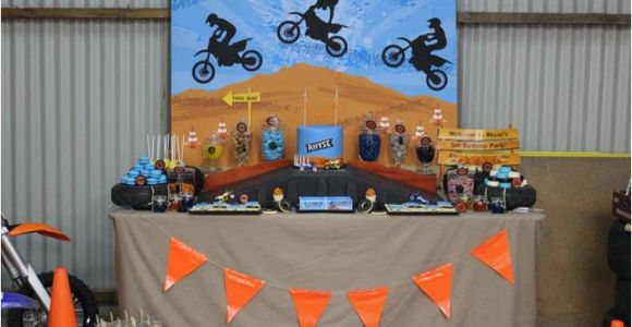 Dirt Bike Decorations for Birthday Party Kara 39 S Party Ideas Dirt Bike Birthday Party Planning Ideas