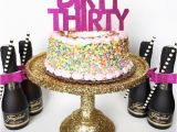 Dirty 30 Birthday Decorations Dirty Thirty Cake topper Birthday Party Party by