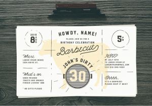 Dirty 30 Birthday Invitation Templates Dirty 30 Birthday Bbq Invitation Invitation Templates