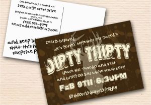 Dirty 30 Birthday Invitation Templates Dirty Thirty Birthday Invitations Best Party Ideas