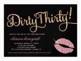 Dirty 30 Birthday Invitation Templates Personalized Dirty Thirty Invitations