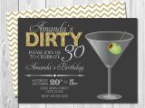 Dirty 30 Birthday Invitations Dirty Thirty Birthday Party Invitation Dirty 30 Gold