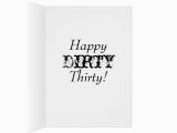 Dirty Thirty Birthday Cards Dirty Thirty Birthday Card Zazzle