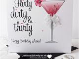 Dirty Thirty Birthday Cards Flirty Dirty Thirty Birthday Card