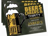 Dirty Thirty Birthday Invitations Dirty Thirty Birthday Invitation Beer Thirty Funny