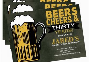 Dirty Thirty Birthday Invitations Dirty Thirty Birthday Invitation Beer Thirty Funny