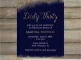 Dirty Thirty Birthday Invitations Dirty Thirty Party Invitation Printable Sweet Sixteen Gold