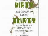 Dirty Thirty Birthday Invitations Dirty Thirty Party Invitation Surprise Party Invitation