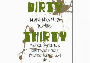 Dirty Thirty Birthday Invitations Dirty Thirty Party Invitation Surprise Party Invitation