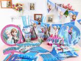 Discount Birthday Decorations Aliexpress Com Buy 126pcs Lot wholesale Elsa Anna theme