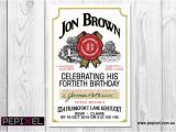 Discount Birthday Invitations Jim Beam Birthday Digital Printable Invitation Template