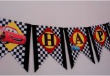 Disney Cars Happy Birthday Banner Disney Cars Birthday Banner Cars Birthday Banner Mcqueen