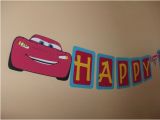 Disney Cars Happy Birthday Banner Disney Pixar Cars Happy Birthday Banner