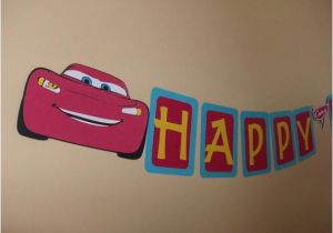 Disney Cars Happy Birthday Banner Disney Pixar Cars Happy Birthday Banner