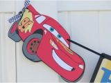 Disney Cars Happy Birthday Banner Items Similar to Disney Pixar Cars Mcqueen and Mater Happy