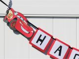 Disney Cars Happy Birthday Banner Like This Item