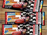 Disney Cars Personalized Birthday Invitations Cars 2 Ticket Invitation Template for Free
