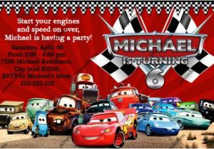 Disney Cars Personalized Birthday Invitations Disney Cars Birthday Invitations Ideas Bagvania Free