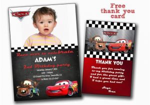 Disney Cars Personalized Birthday Invitations Disney Cars Invitation Cars Birthday Invitation Disney