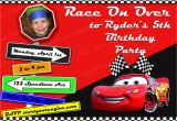 Disney Cars Personalized Birthday Invitations Pixar Cars Printable Birthday Invitation Personalized Cars