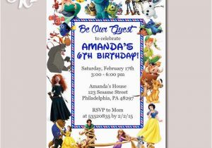 Disney Character Birthday Invitations 549 Best Birthday Invitation Card Images On Pinterest