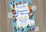 Disney Character Birthday Invitations Disney Invitation Disney Boy Invitation Disney