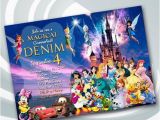 Disney Character Birthday Invitations On Sale 25 Disney Castle Invitation Disney Birthday