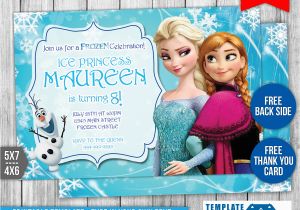 Disney Frozen Birthday Invitation Templates Disney Frozen Birthday Invitation 1 by Templatemansion On