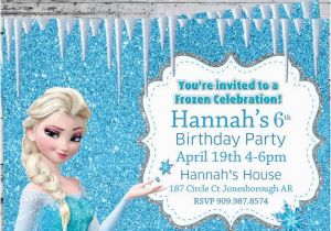 Disney Frozen Birthday Invites Disney Frozen Birthday Birthday Parties Pinterest