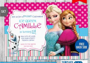 Disney Frozen Birthday Invites Disney Frozen Birthday Invitation 2 by Templatemansion On