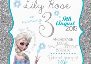 Disney Frozen Birthday Invites Disney Frozen Birthday Invitation Queen Elsa Anna Glitter