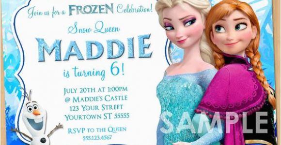 Disney Frozen Birthday Invites Frozen Invitation Frozen Birthday Invitation Disney Frozen