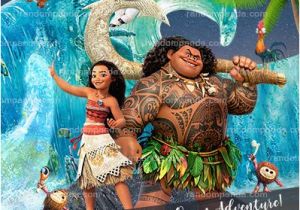 Disney Moana Birthday Card Disney Moana Party Invitation Ocean Maui Birthday Invite